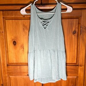 Art Class Light Blue Girls Fancy Tank Top